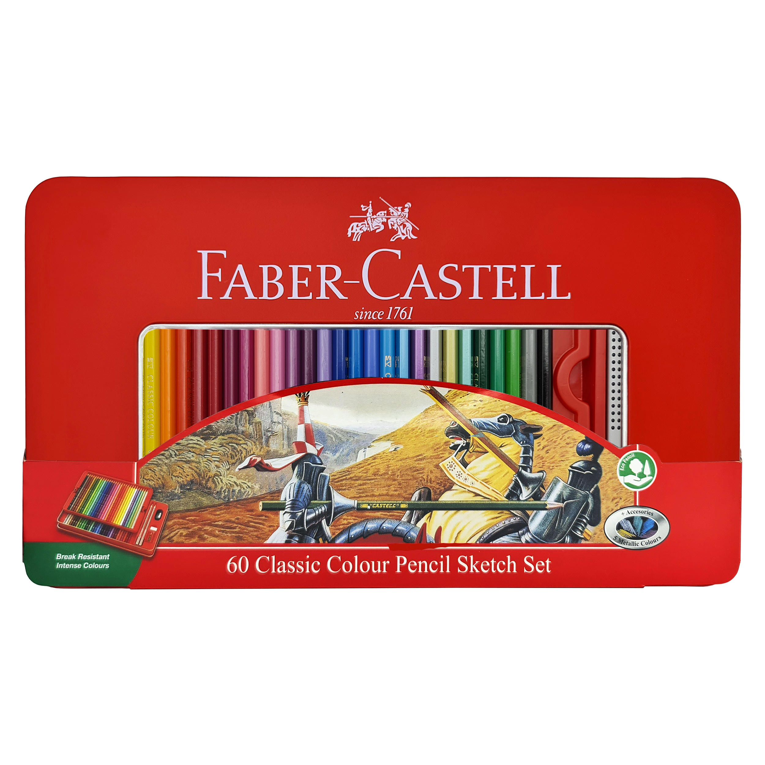 مداد رنگی 60 رنگ فابر کاستل مدل CLASSIC کد 115893