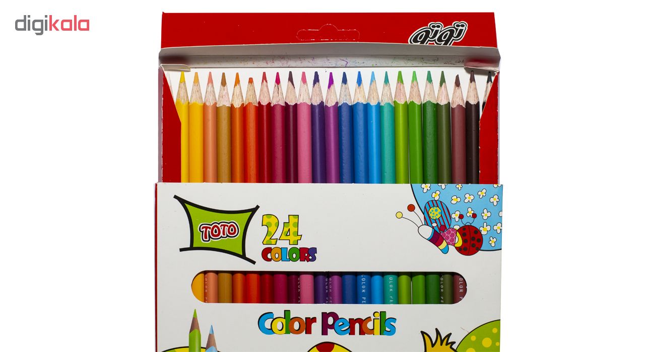 مداد رنگی 24 رنگ توتو کد 3112