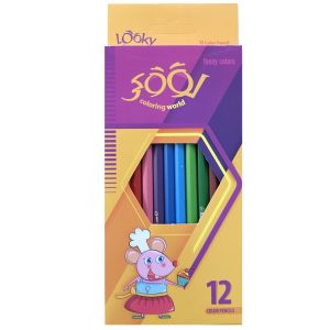 مداد رنگی 12 رنگ لوکی مدل Mouse